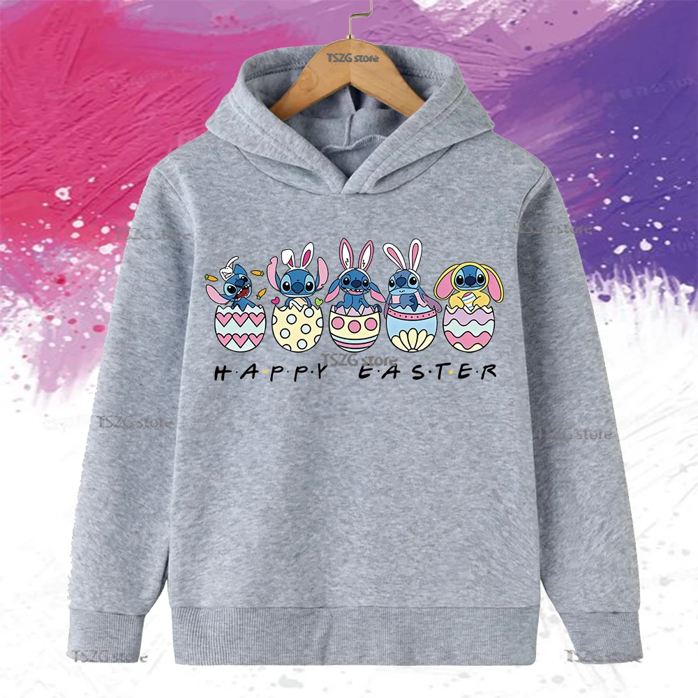 الخريف الشتاء ديزني غرزة الكرتون طباعة الأطفال هوديس المألوف عارضة بنين بنات مقنعين مريحة طفل البلوز أعلى #2