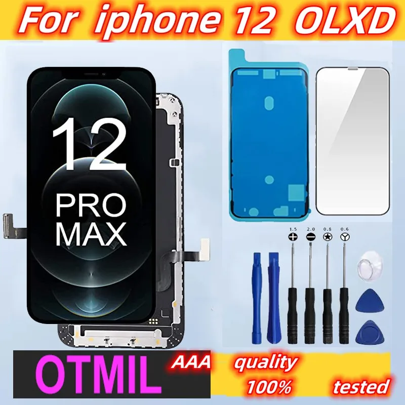 100% Tested LCD For iPhone 12 Pro Display Touch Screen Replacement Factory Display For iPhone 12 Pro Max LCD