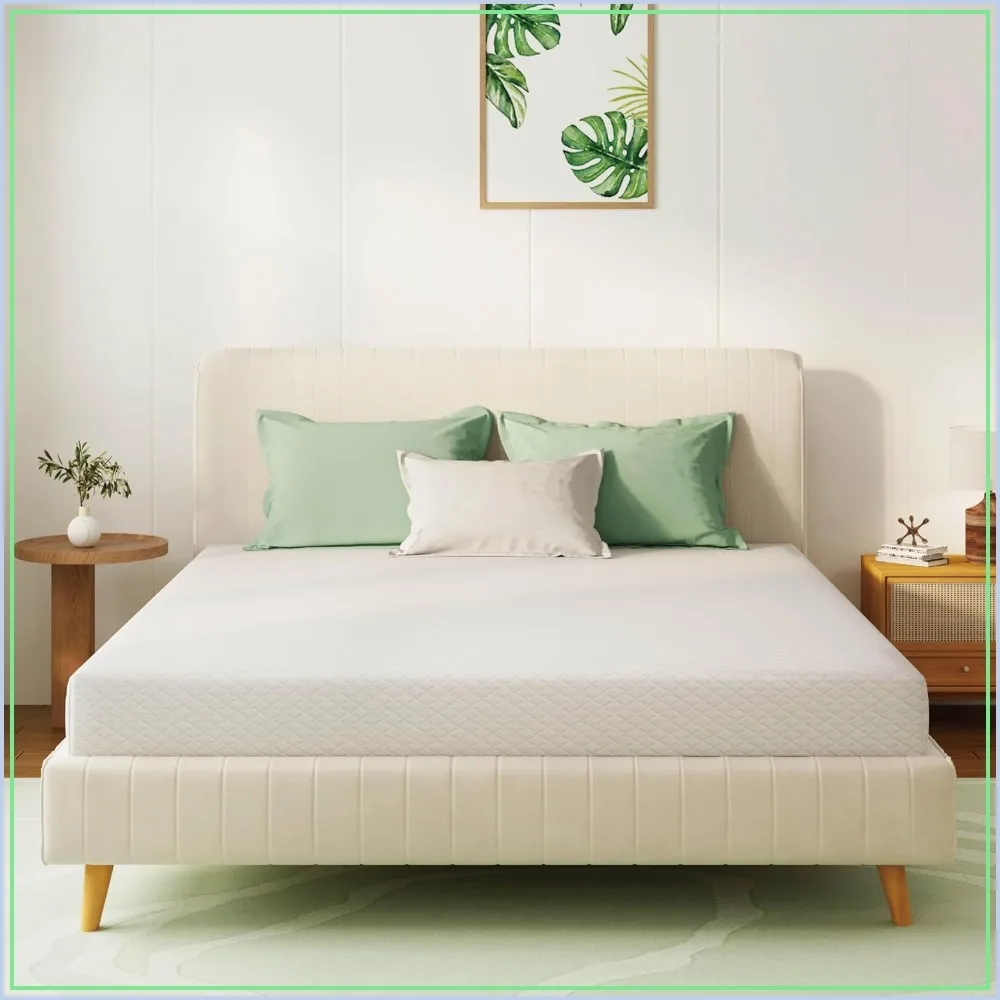 Full Size Memory Foam Mattress 5 Inch, Cooling Green Tea Gel Infused Bed Mattress