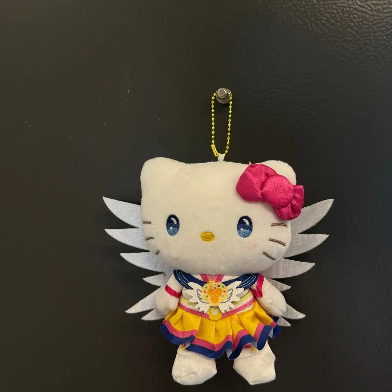 Porte-clés en peluche Sanrio Kawaii Hello Kitty, pendentif de sac à dos de dessin animé, poupée créative pour enfants, cadeau de Festival, nouvelle collection 2025