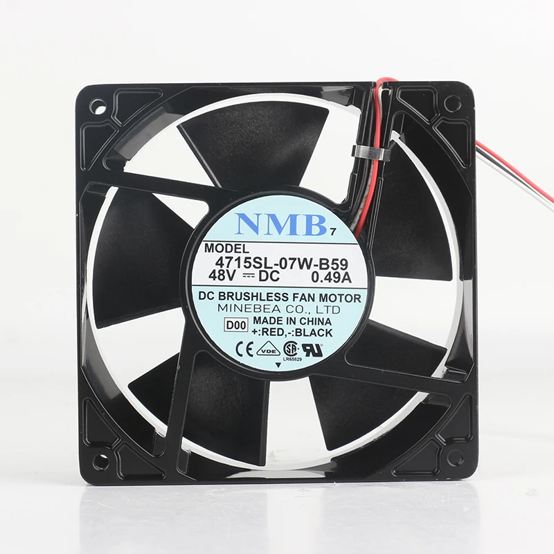 4715SL-07W-B59 12038 120X120X38MM 48V 0.49A NMB 12CM Metal aluminum machine Variable frequency fan
