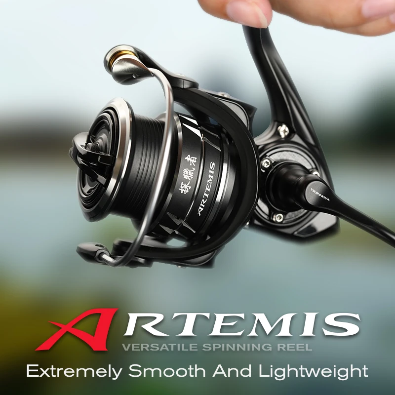 

TSURINOYA ARTEMIS 800 1500S 2500SH 3000SH Spinning Reel 4kg Drag Shallow Spool Smooth High Speed Fishing Lure Reel For Pike Bass