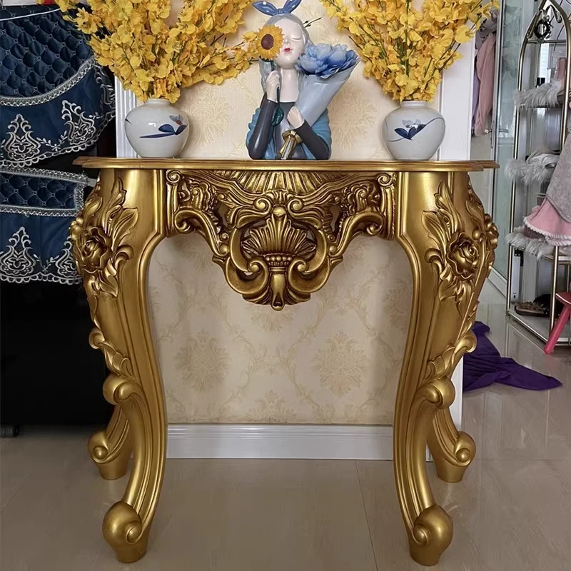 

European Style Console Table for Living Room, Hallway Narrow Tables, Household Entrance Side Table, Home Decoration Furniture