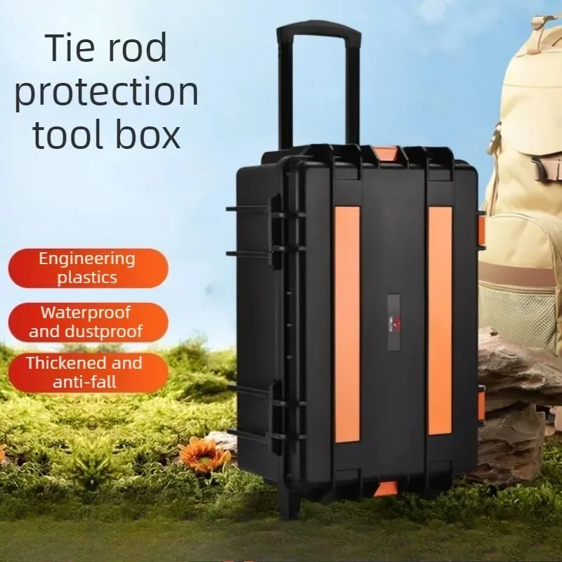 Pull Rod Tool Box Large Capacity Tool Storage Boxes Hard Equipment Protective Case Multifunctional Waterproof Tools Suitcase