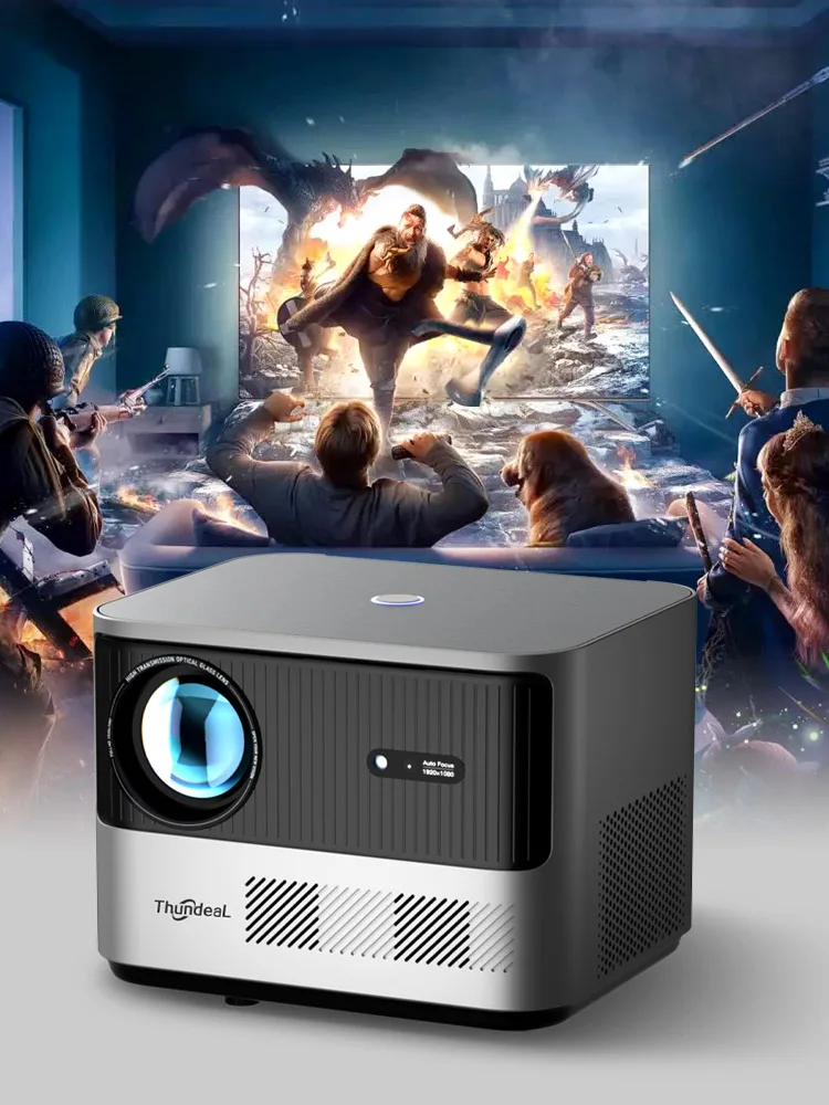 Projektor ThundeaL TDA6 Full HD 1080P 2K 4K Video Home Theater z automatycznym ustawianiem ostrości, WiFi 5G, Android, TDA6W 3D Przenośny Projektor — zdjęcie produktu 7