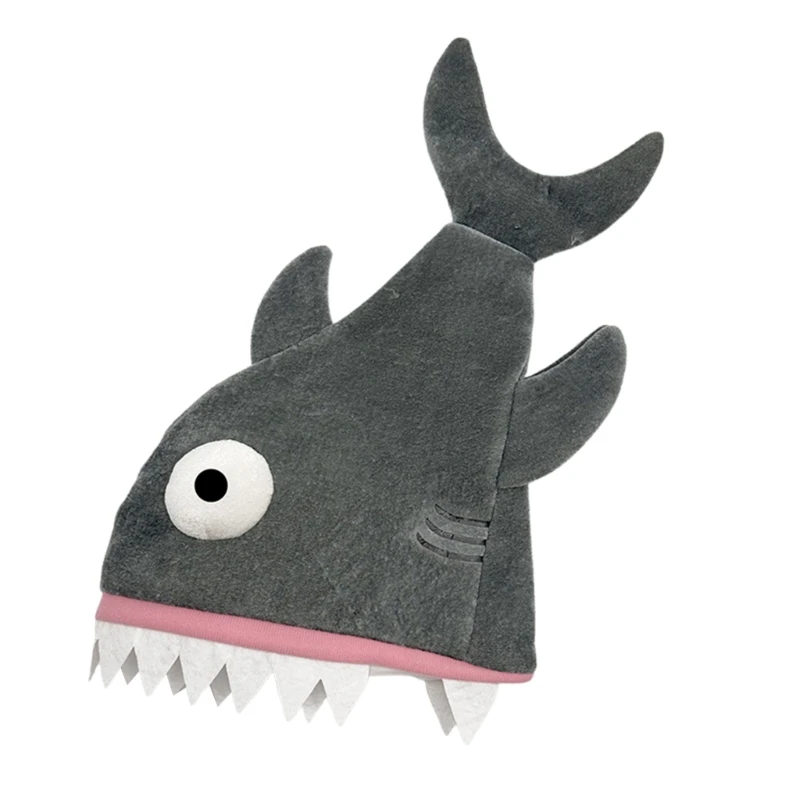 Fashion Shark Hat for Boys Girl Adult Marine Theme Party Headgear Costume Hat K3KF