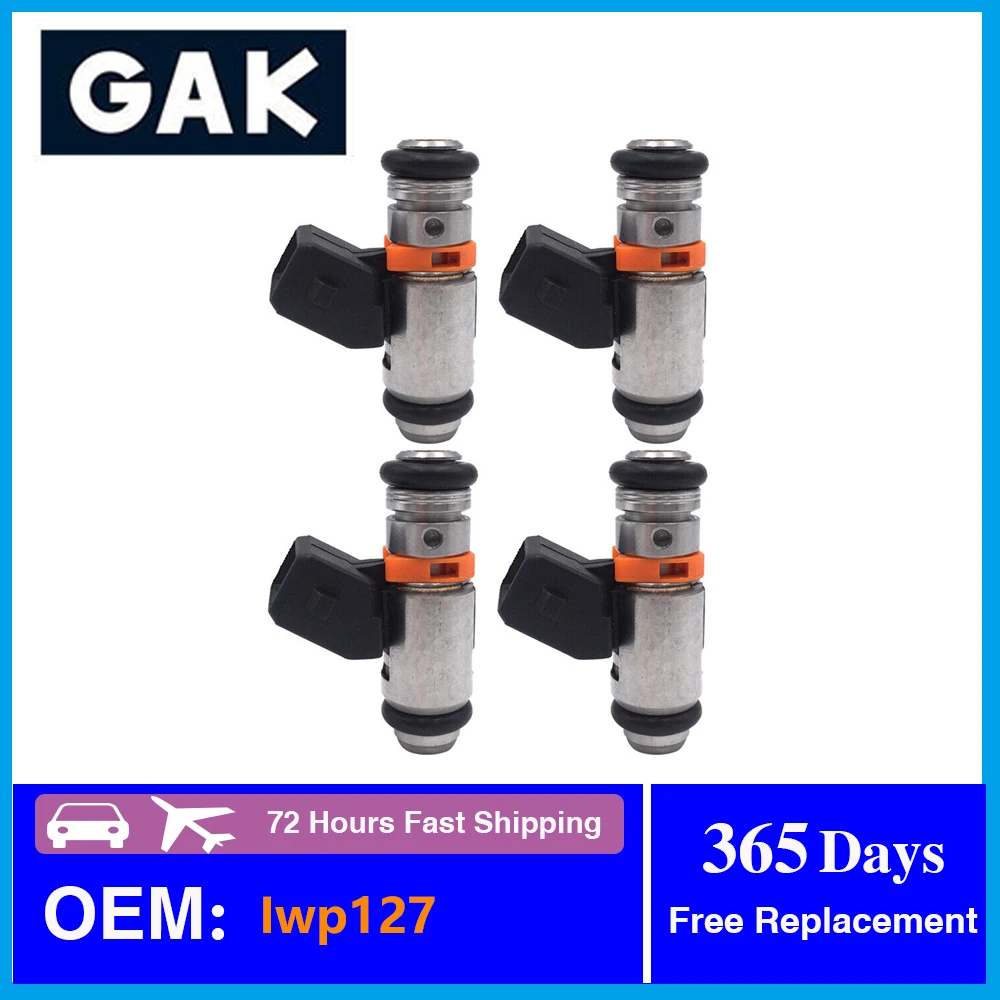 

GAK 4PCS/Lot Fuel Injector Nozzle IWP 127 IWP127 For Ford Fiesta / Ecosport Flex 1.0 Supercharger 1.6 Zetec Rocam 8V /Ka