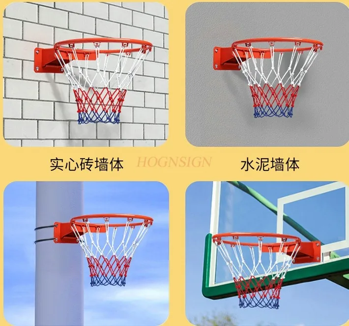 Basketball Frame Standard Basketball Frame Shooting Wall Mounted Adult Children Outdoor Indoor and Outdoor Basketball Circle