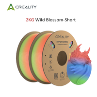 2KG Creality Hyper PLA Rainbow Filament 1.75mm 2 Rolls Hyper PLA 3D Filaments High Speed&Interlayer Strength Printing Filaments