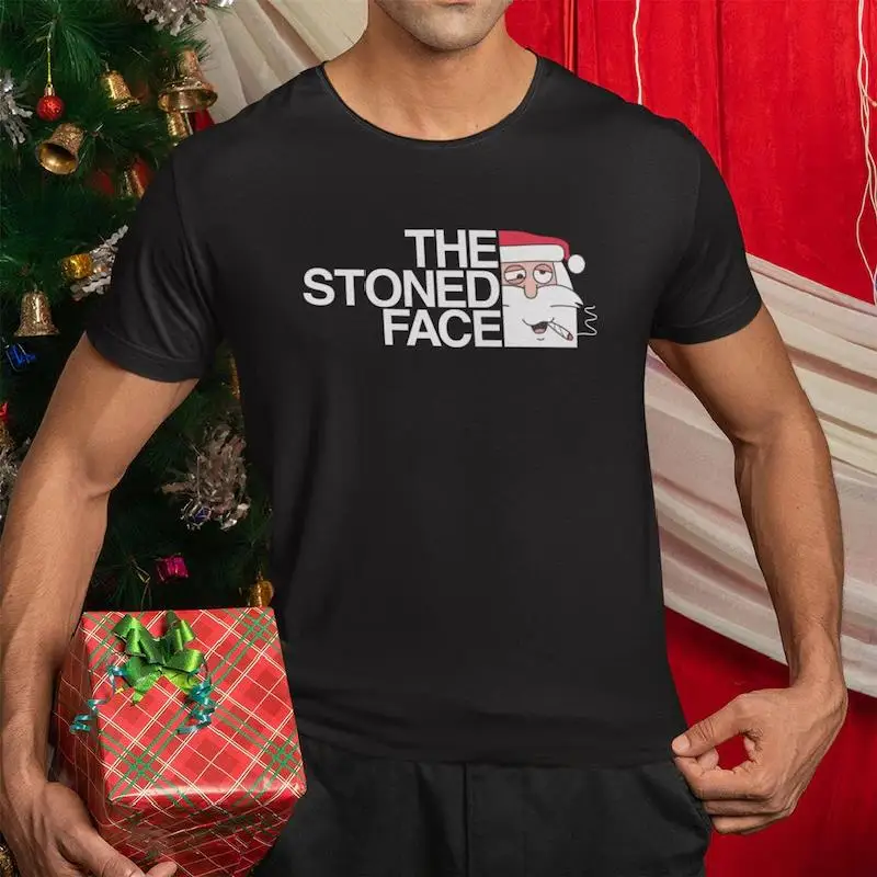 

2026 Casual Festive Christmas T-Shirt - 100% Cotton Crew Neck Short Sleeve Top Unisex Comfortable Breathable Holiday Graphic Tee