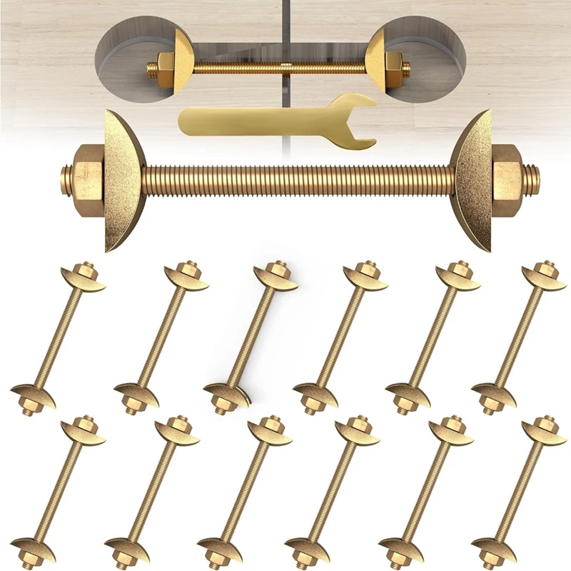 A50I Countertop Connector Bolts, M8x100mm Countertop Joint Fasteners, Drawbolt/Bed/Butcher Block Joint Connector Kit