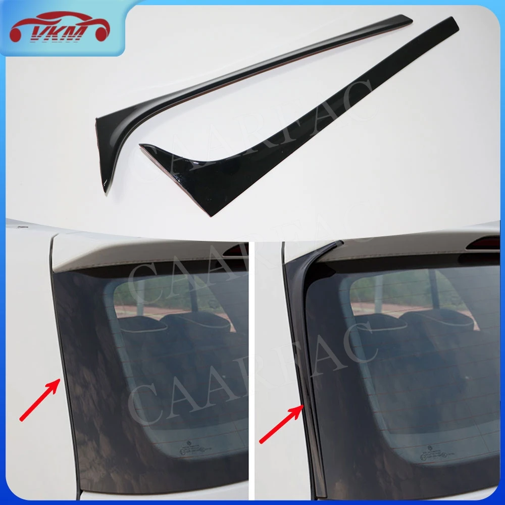 

For VW Accessories Golf 7 MK7 GT 2014-2018 Black Rear Window Side Spoiler Wing Trim Body Kits Car Accessories