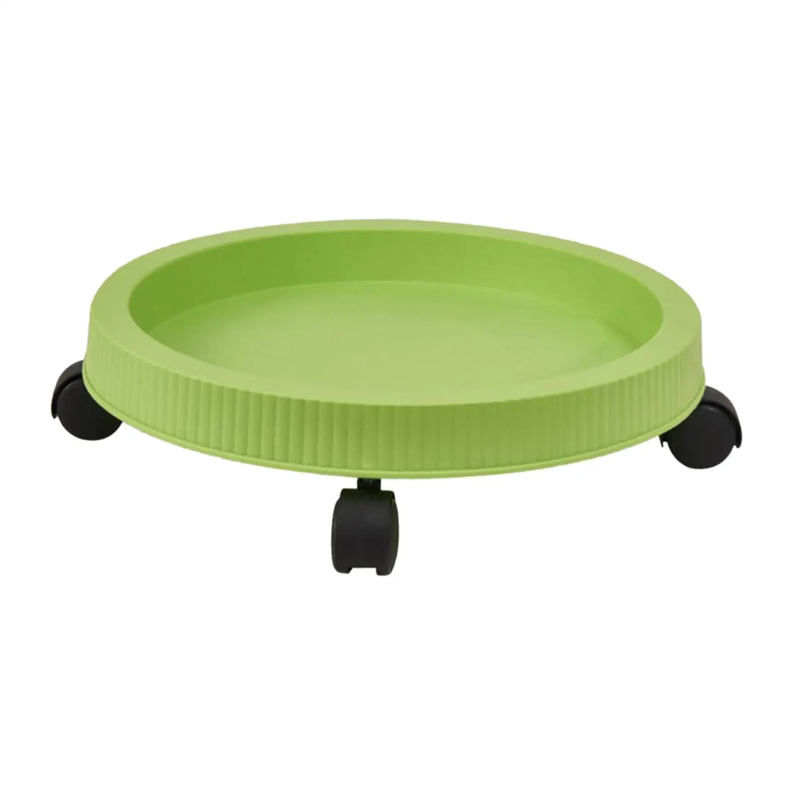 Plant Stand Pot Trolley with Casters Flexible Plant Saucer Durable 33cm Dia.