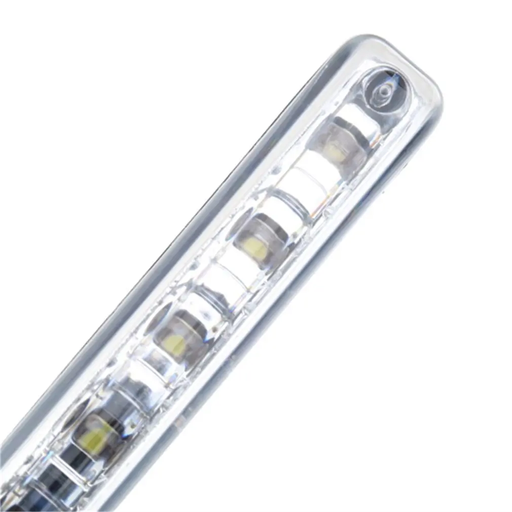 1pc 8 LED Super Bright Car Drl Daytime Running Light impermeabile Daylight Bulb Head 6000k-7000k lampada bianca utile lampada per auto