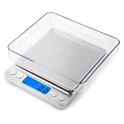 Bilancia elettrica da cucina 3000g/0.1g bilancia digitale per condimenti alimentari con retroilluminazione strumento da cucina grammo Oz ad alta precisione