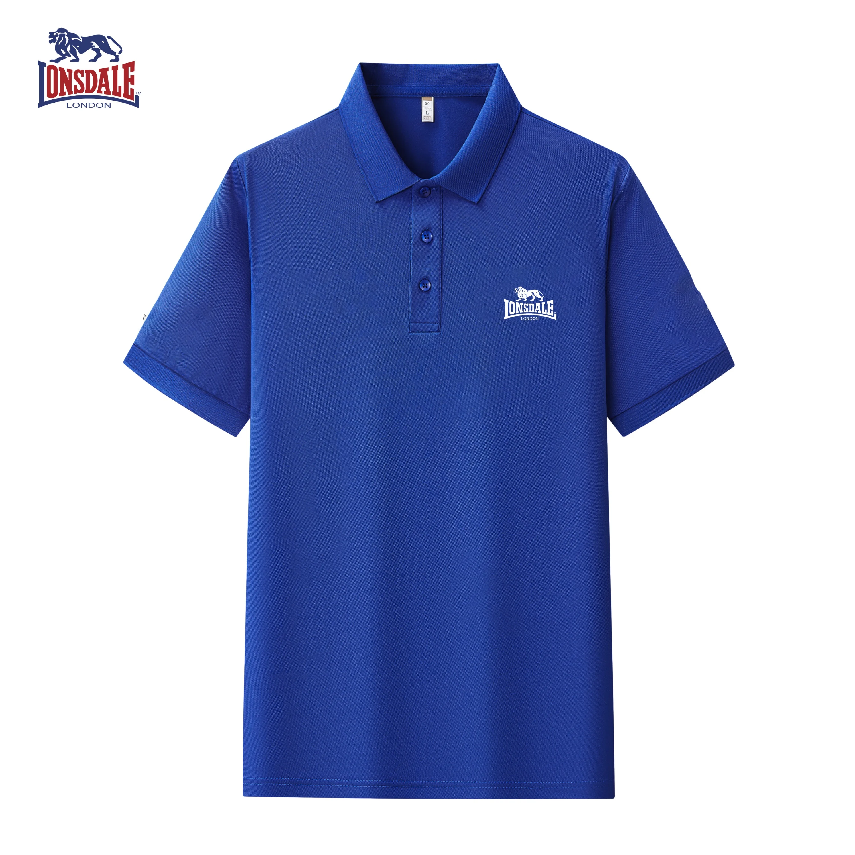 

Men's Comfortable Polo Shirt Casual Business Style with Delicate Printed Logo Summer Top