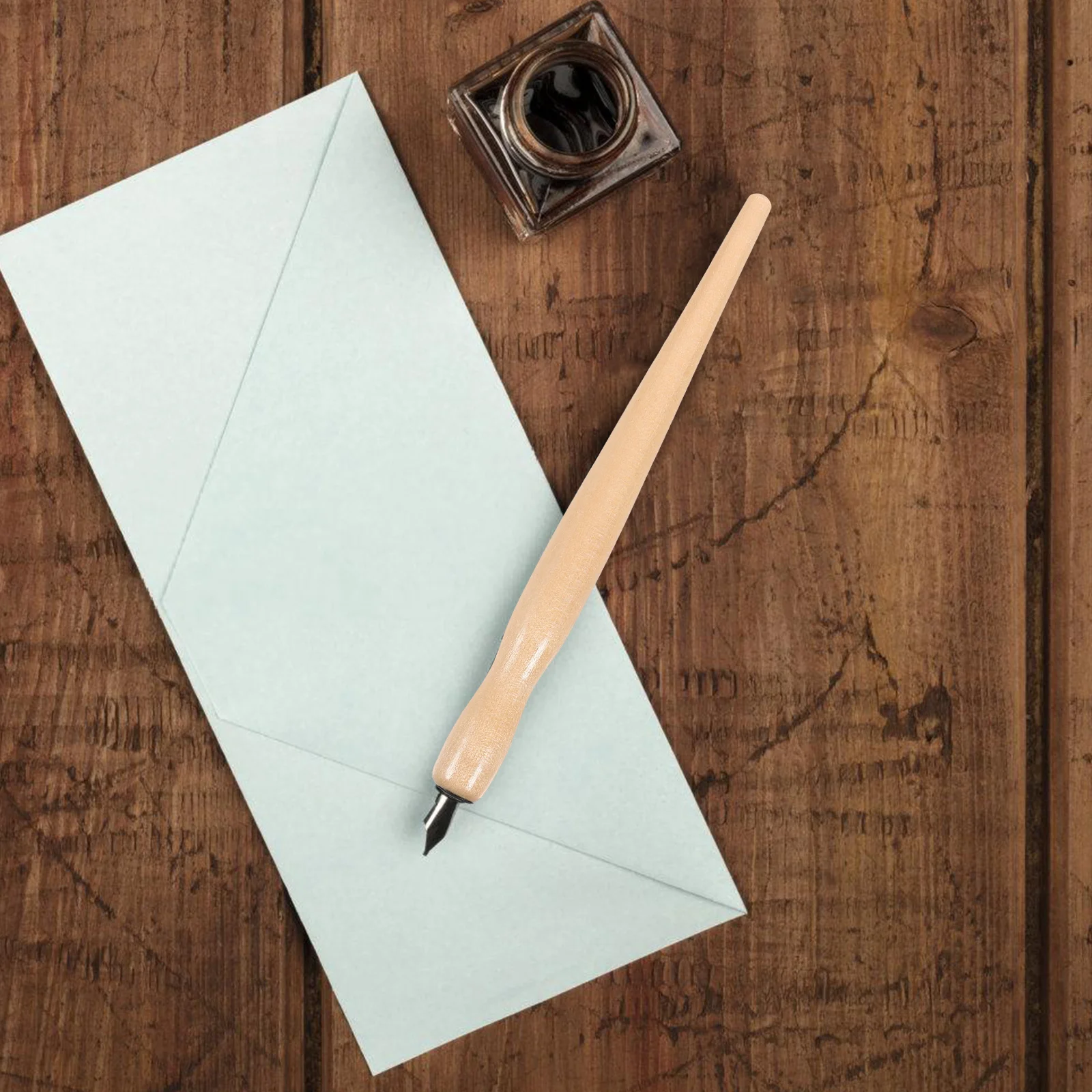 

5pcs Calligraphy Pen Holder Wood Dip Pen Nib Holder Professional Drawing Writing Tool For Painting Practice Calligraphy Supply