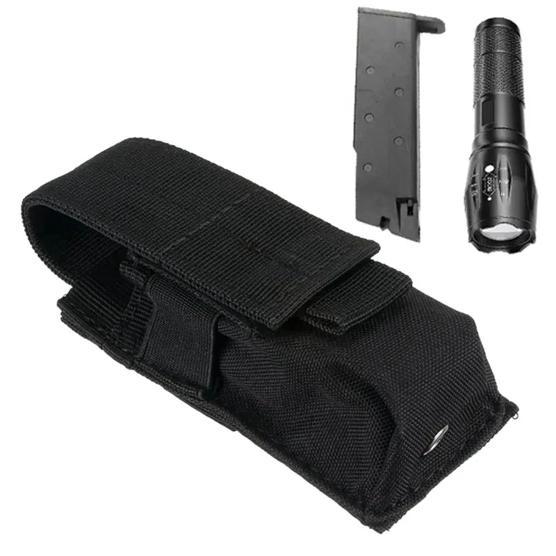 Tactical Molle Flashlight Pouch,Torch Holder,Magazine Single Mag Bag,Knife Holster,M5,EDC,9mm,Outdoor Hunting Waist Bag