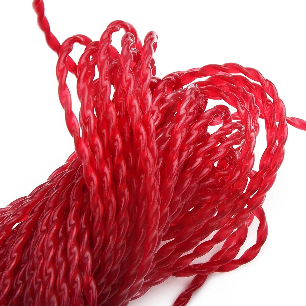 Brand New High Quality Hot Sale New Suitable Trimmer Line Grass Nylon Red Rope Spool String 15m*3mm Commercial