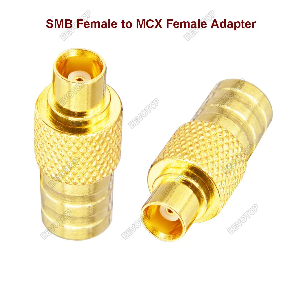 2pcs/lot 4 Type SMB to MCX RF Adapter Connectors DBA Car Aerial Adapter MCX to SMB for DAB+ Car Aerial Radio Kenwood Gold Plated