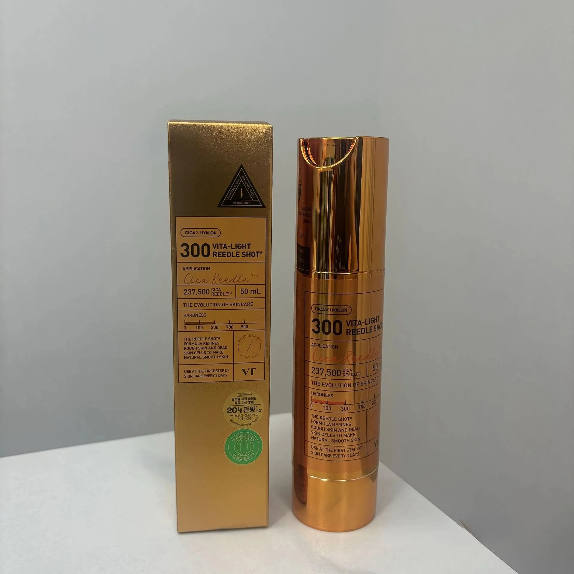 Vita-Light Reedle Shot 300,Serum with Vitamin C Capsules,Vitamin E,Hydrating Care,Korean Skincare for Sensitive Skin