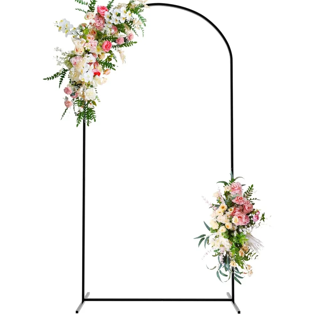 

7.2 FT Wedding Arch, Square Metal Arches Backdrop for Wedding Ceremony Photo Booth, Birthday Party, Wedding Arch