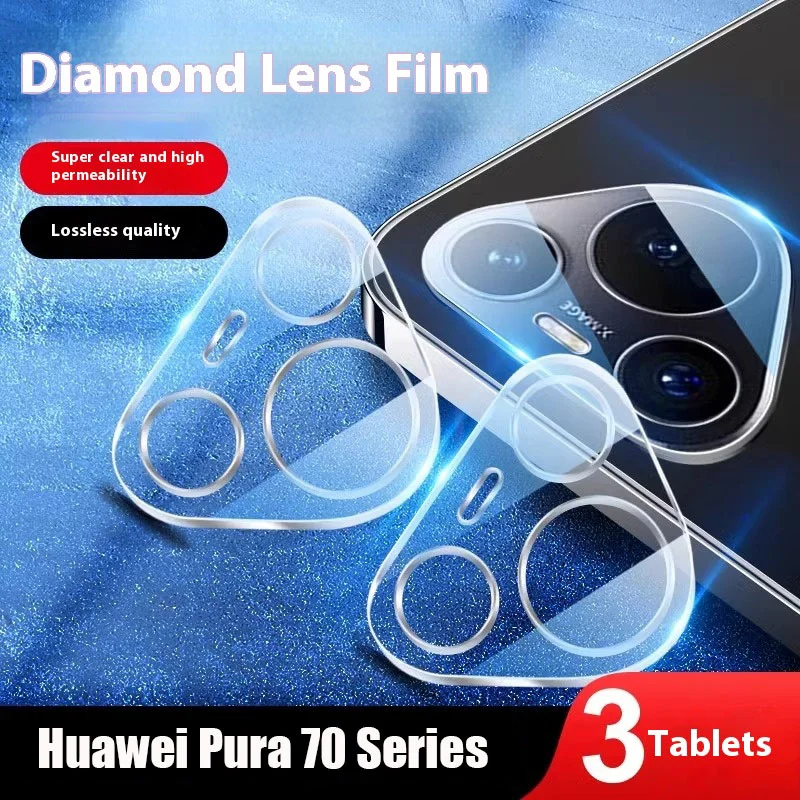 ثلاثية الأبعاد لهواوي بورا 70 برو زائد الترا حامي عدسة الكاميرا الزجاج المقسى ل Pura70Ultra عدسة الكاميرا غطاء الفيلم حماية #1