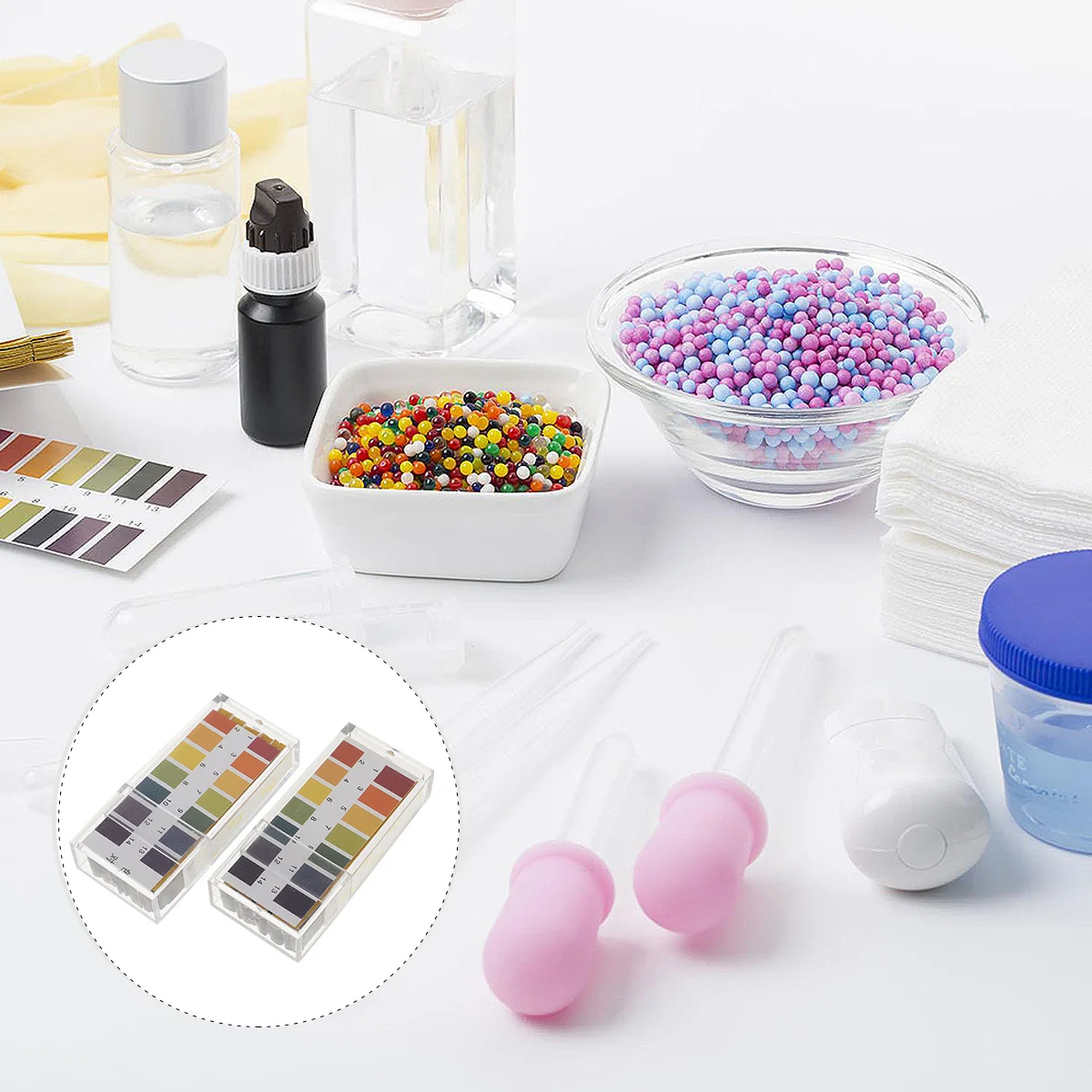 

200Pcs Precise PH Test Strips 1-14 Easy Carry Durable Teaching Appliance Laboratory Testing Tool PH Paper Testing Paper