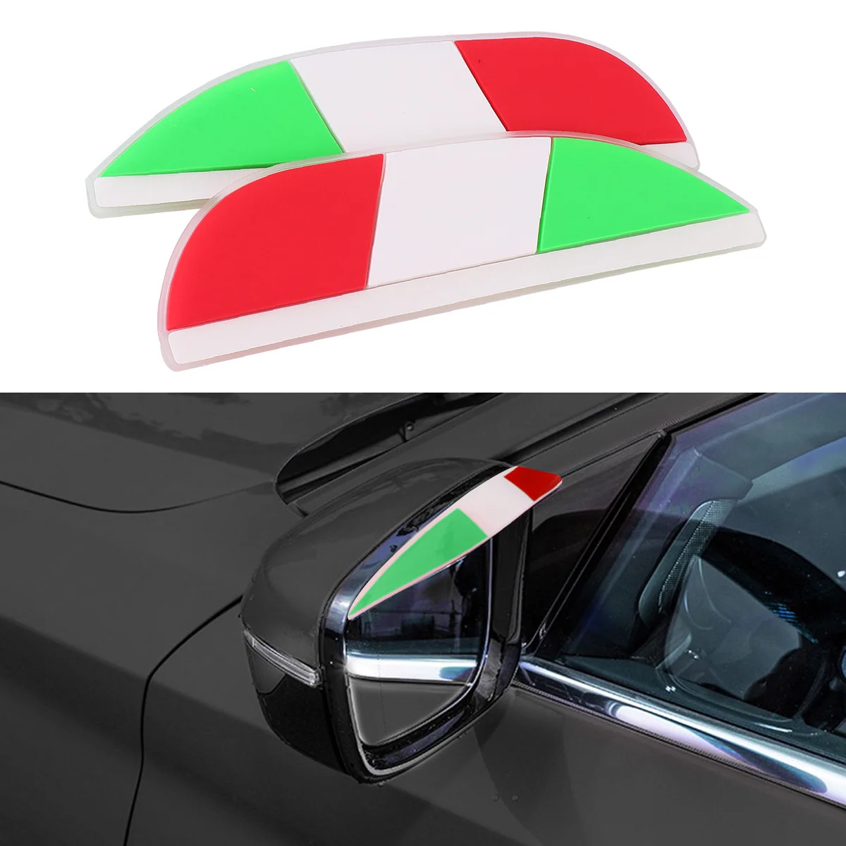 

1 Pair Eyebrow Car Rear View Side Mirror Rain Shield Auto Visor For Suv Truck Waterproof Protection Against Rain Snow 126