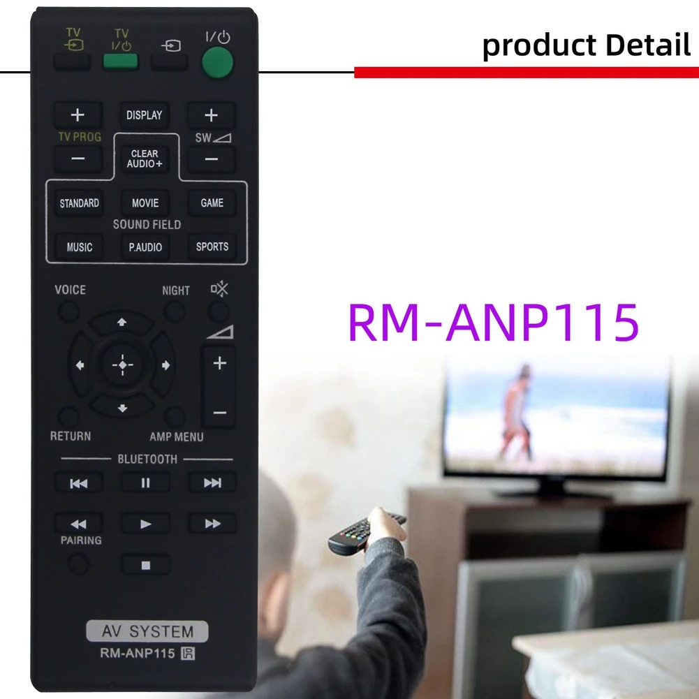 RM-ANP115 Remote Control Replaced for Sony Sound Bar HT-CT770 HTCT770 HT-CT370 HTCT370