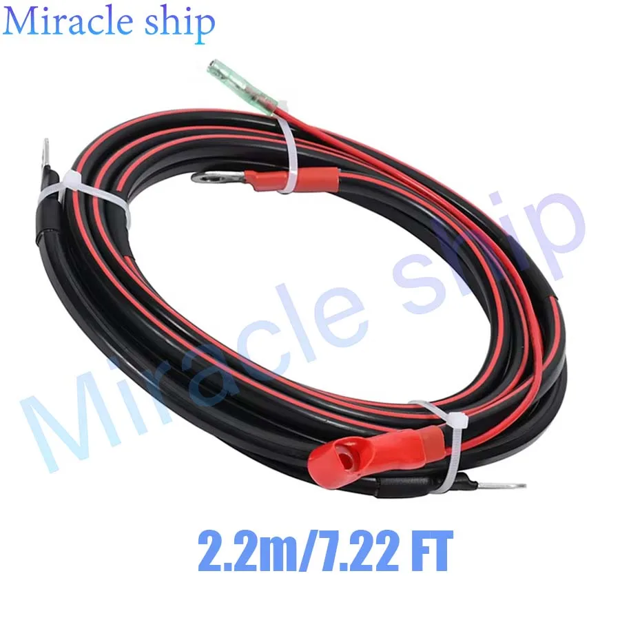 6H0-82105 Battery Cable 2.2M 7.22FT for Yamaha Parsun Powertec Outboard Motor 30-85HP 6H0-82105-12 6H0-82105-J2 Replacement Part