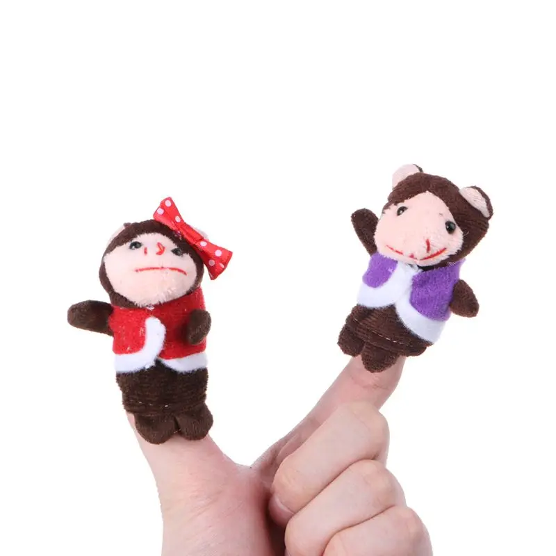 Y1UB Story Telling Finger Toy Role for Play Puppet Props Goodie Bag Filler Kids Plush