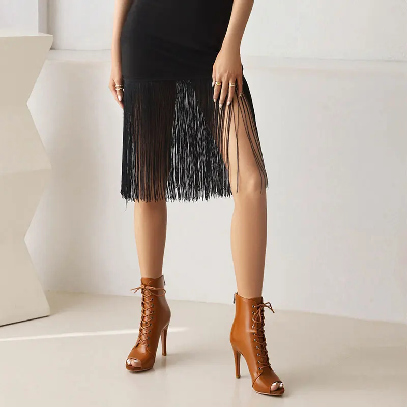 

Женские брендовые ботинки для вечеринок 2025, женские пикантные туфли на высоком каблуке на шпильке, обувь для латинских танцев, туфли на каблуке для латинских бальных танцев