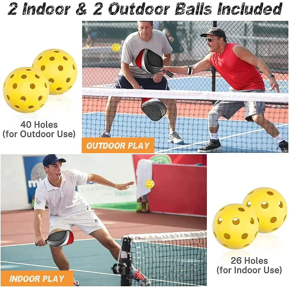 Ensemble de raquettes leball en bois unisexe, accent d'abeille, équipement de sport, haute qualité, nouveau, 2024, 514