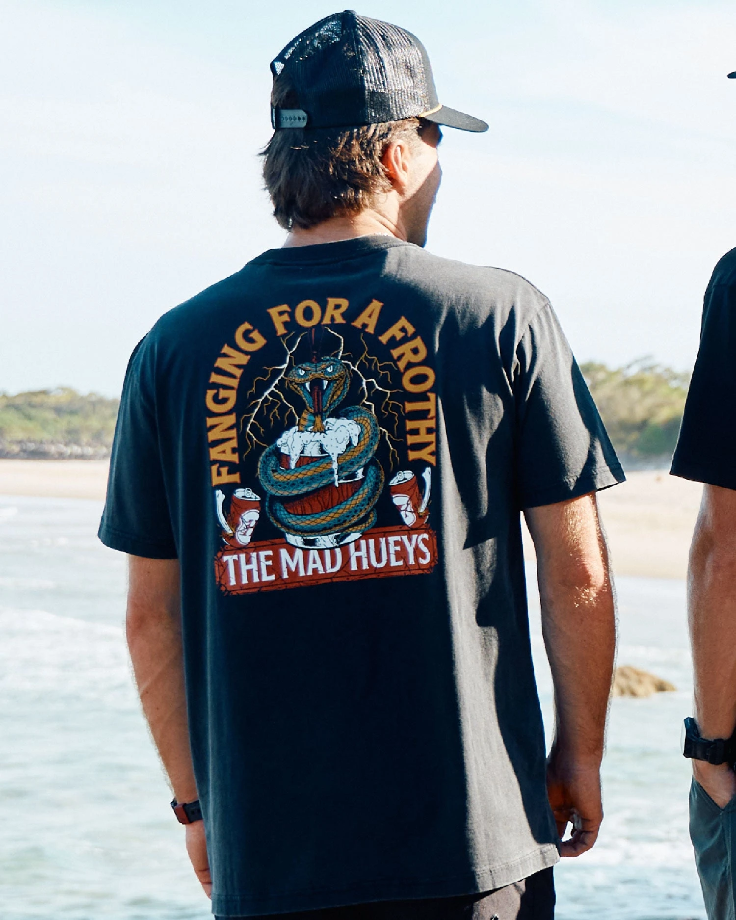 Vintage Surf Culture Fanging for A Frothy Graphic Tee Cotton Mens Womens T-Shirt Summer Outdoor Casual Top