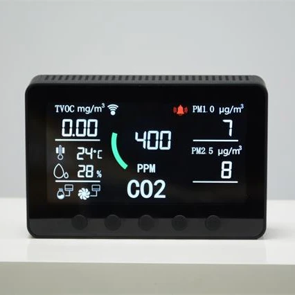 Tuya Smart life Air quality Monitor& IoT controller  with RS484  co2 meter pm 2.5 monitor dust particle counter