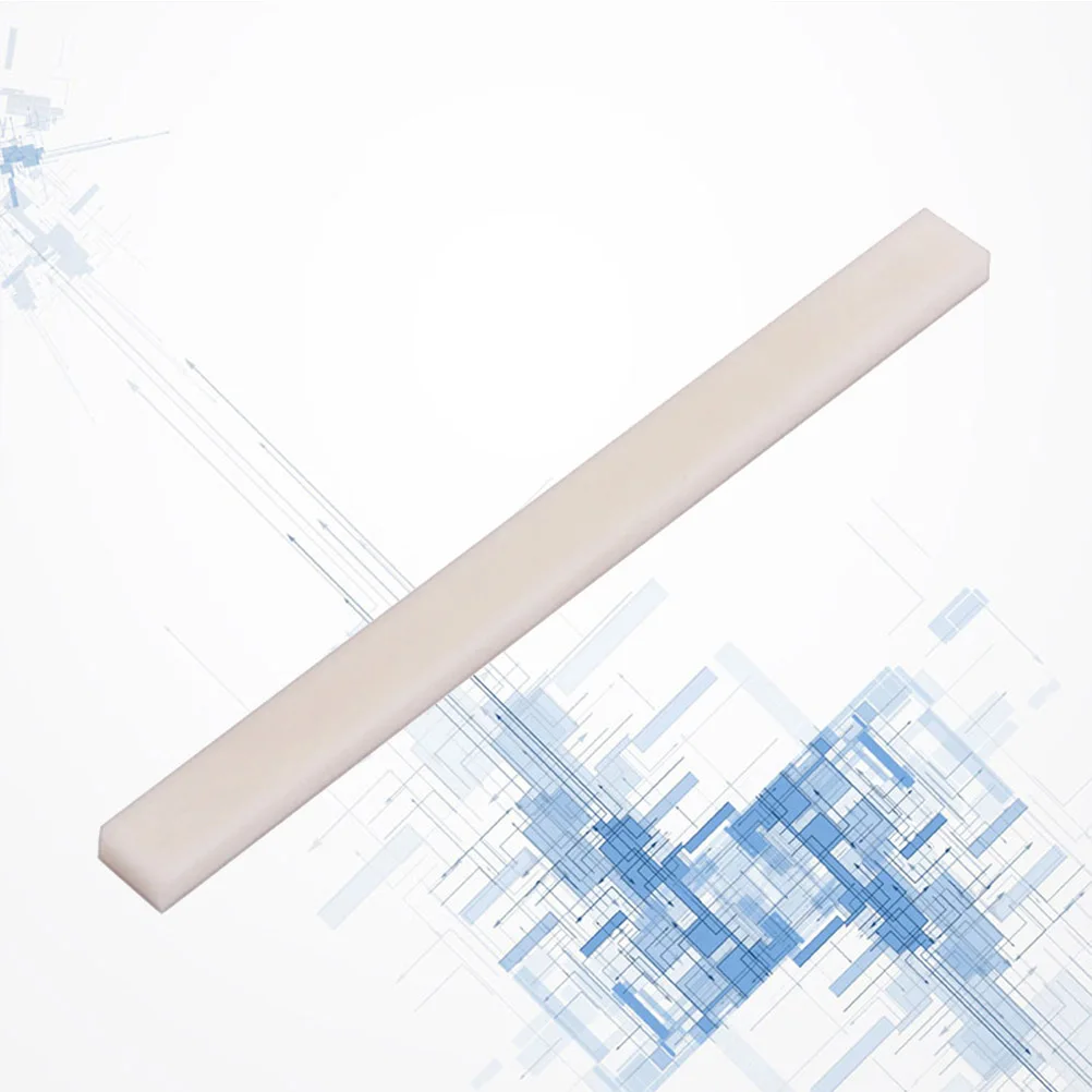 

Flat Buffalo Bone Saddle Replacement Guitar Bone Bridge Saddle Guitar Parts Instrument Accessory (Ivory)