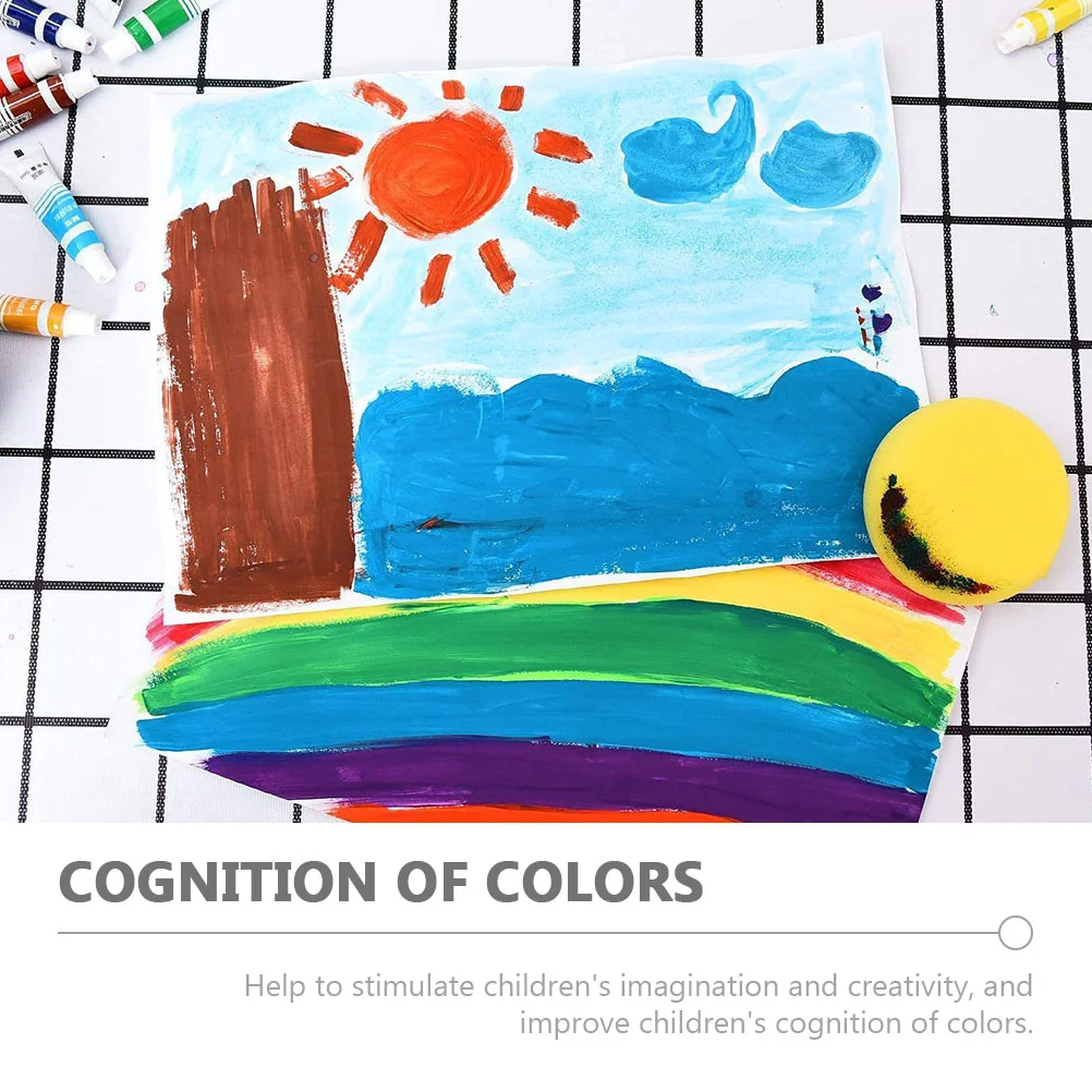 25-teiliger Malschwamm, rund, für Künstler, Kinder, Graffiti-Versorgung, Reinigungszubehör, Aquarellschwämme, Kinder, Zeichnen, DIY-Werkzeuge