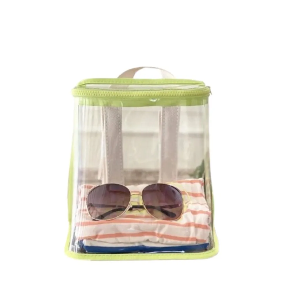 

PVC Organizer Clear Backpack Large Capacity Visible Swimming Storage Bags Ins Style Zipper Beach Waterproof Backpack