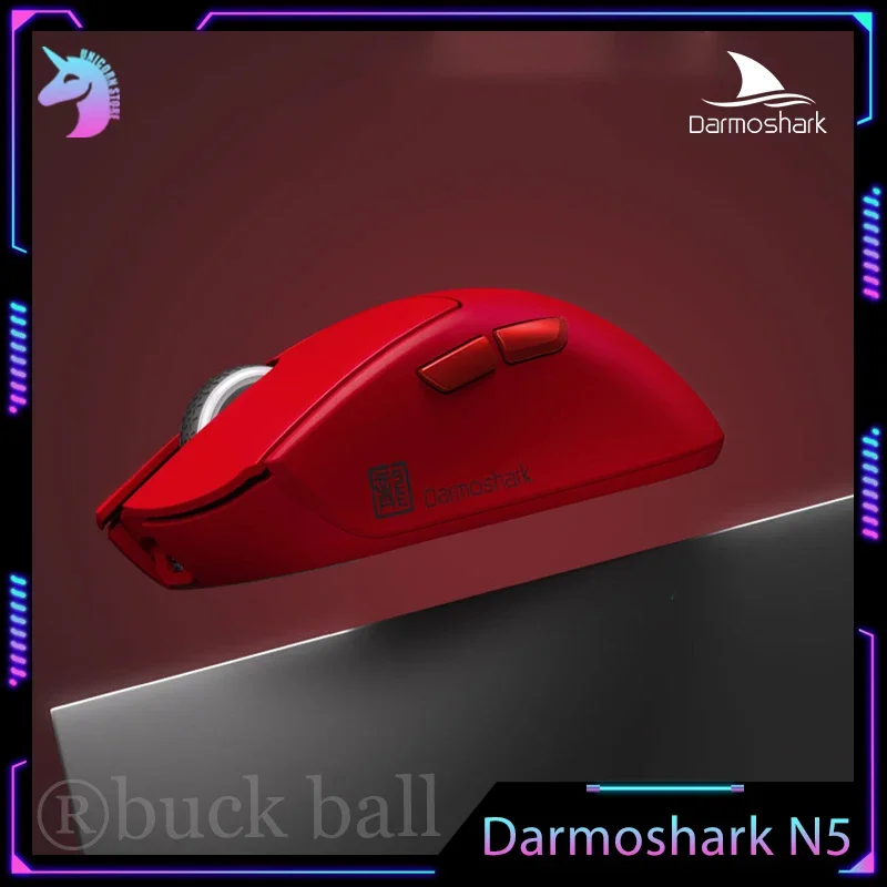 

NEW Darmoshark N5 Wireless Bluetooth Mouse Gaming Mouse 3mode 8k Lightweight Mouse Paw3395 57g Pam3395 Rgb Light Gamer Mouses