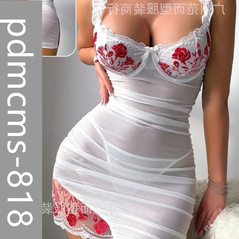 

Новая модель 2025 года, сексуальное нижнее белье Европы и Америки, ночная рубашка, подтяжки с принтом, перспектива 30668