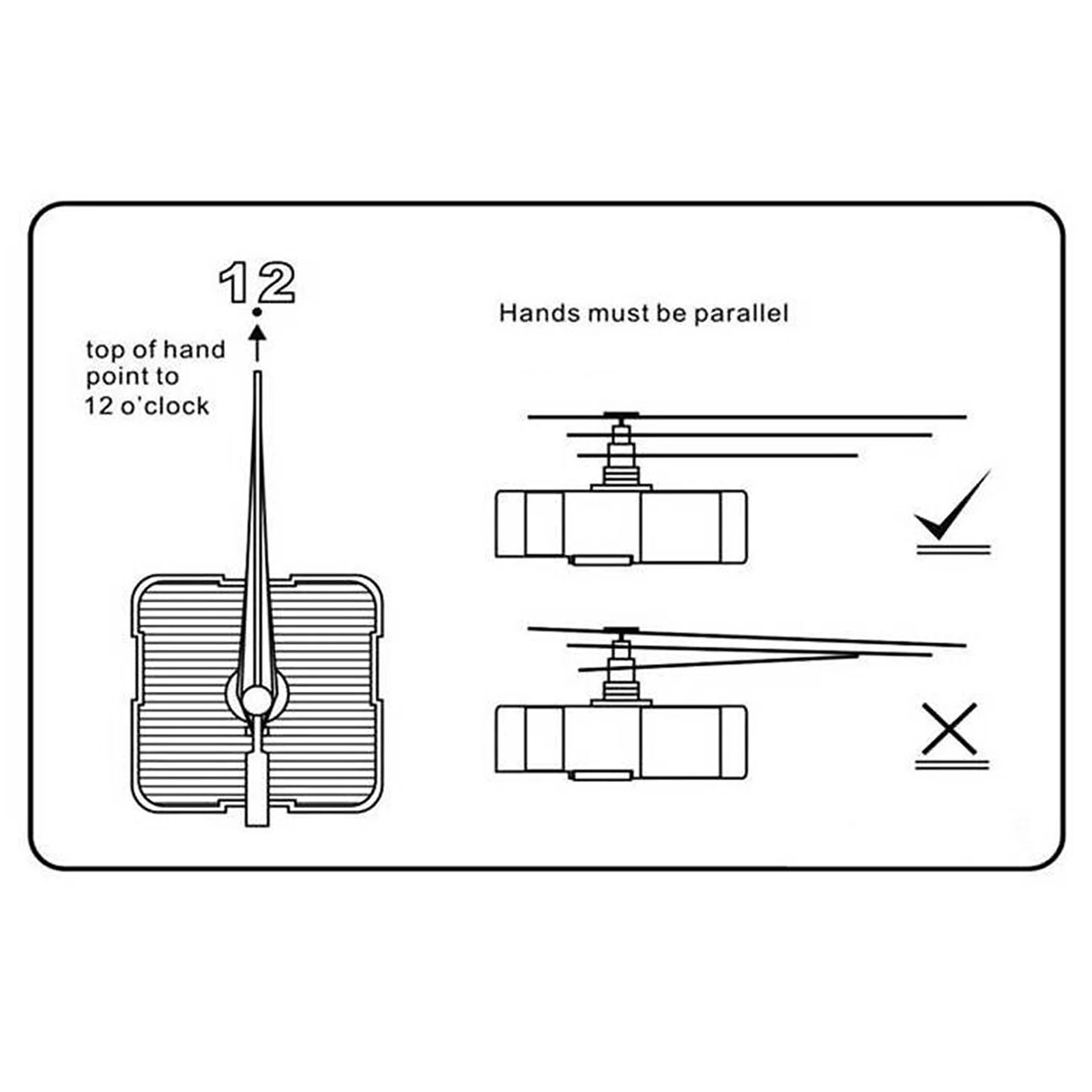 Batteriebetriebene Quarz-Wanduhr-Bewegungsmechanismen für den Austausch von DIY-/Reparaturuhrteilen – Detail 12