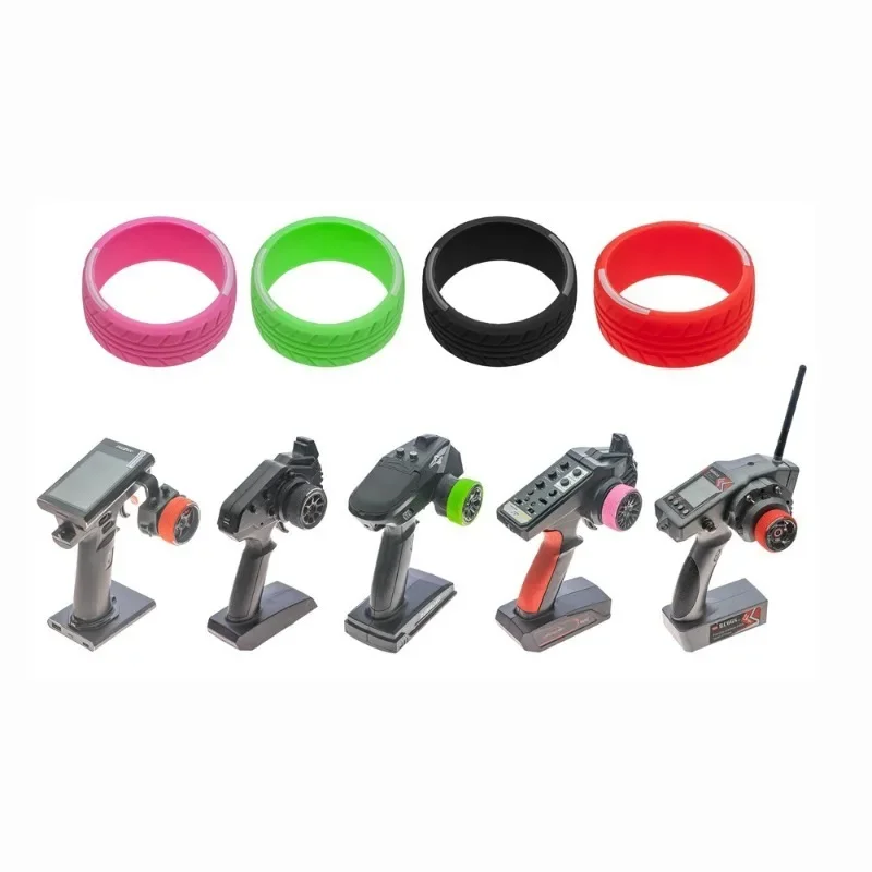 

Silicone Steering Wheel Cover for RC Transmitter - Universal Grip for Futaba NB4, 7PX, Trxs TQi, Sanwa - Anti-Slip & Comfort