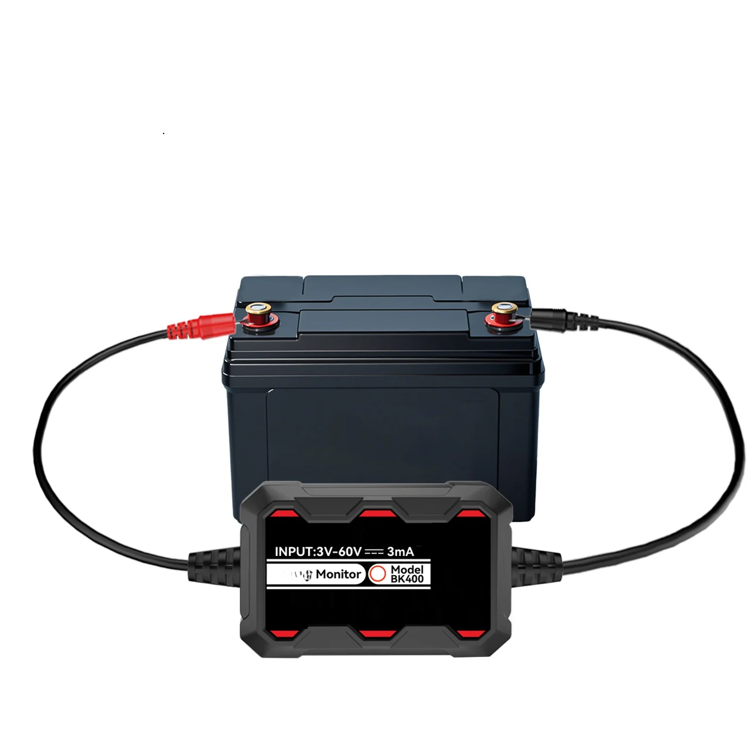Multi-Battery Monitor 3V-60V Range with Temperature Sensing and Positioning for RV Truck Marine and Commercial Fleets