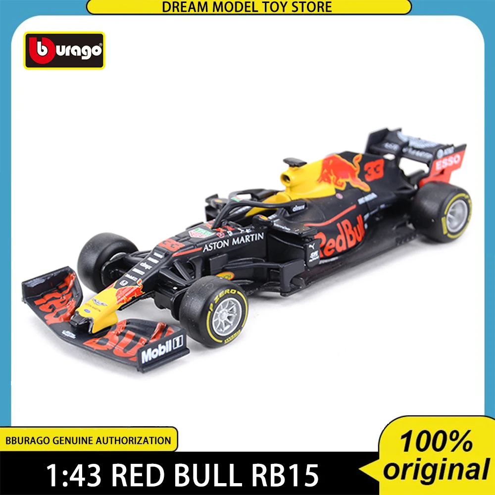 Bburago 1:43  Red Bull RB15 RB16B #33 F1 Racing Formula Car Simulation Diecast Alloy Model Car Collectible Toys Birthday Gifts