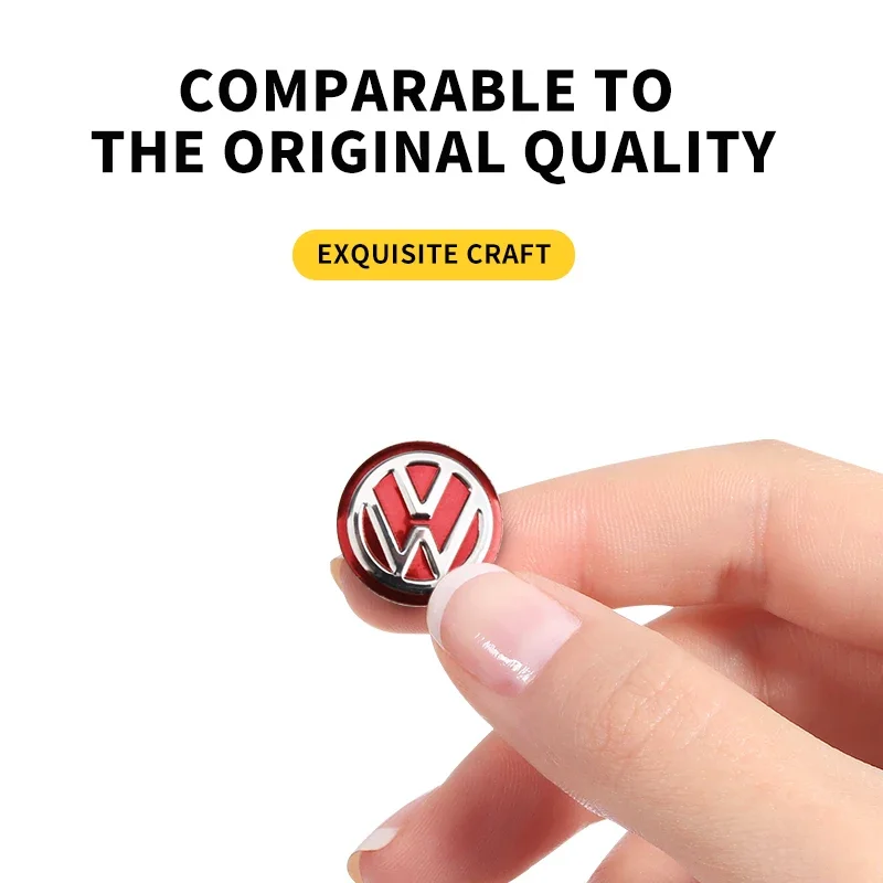 14mm Car Remote Key Stickers Emblem Car Accessories Styling For Volkswagen MK7 MK6 MK5 Ibiza Leon FR 2 Aztec Golf-4 5 6 7 Passat