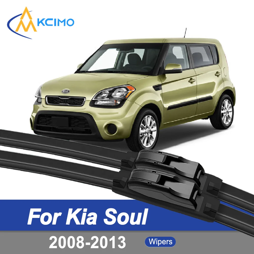

For Kia Soul AM 2008–2013 Front Windshield Wipers Easy Installation Quiet Performance Exact Fit Safe Durable
