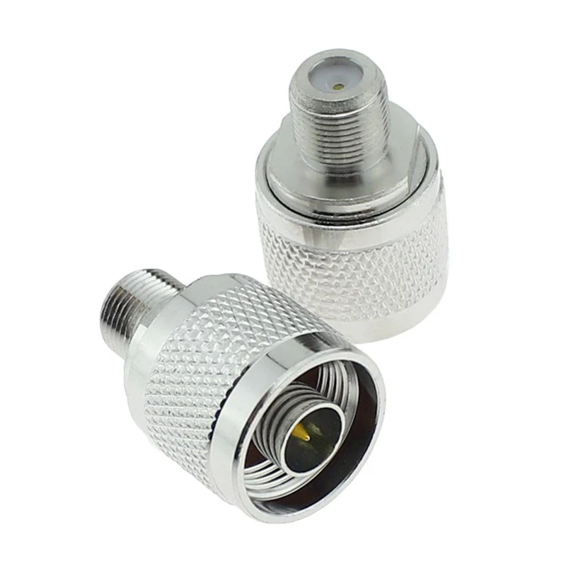 10pcs RF connector N male Plug (male pin) to F female Jack (female pin) adapter Free shipping