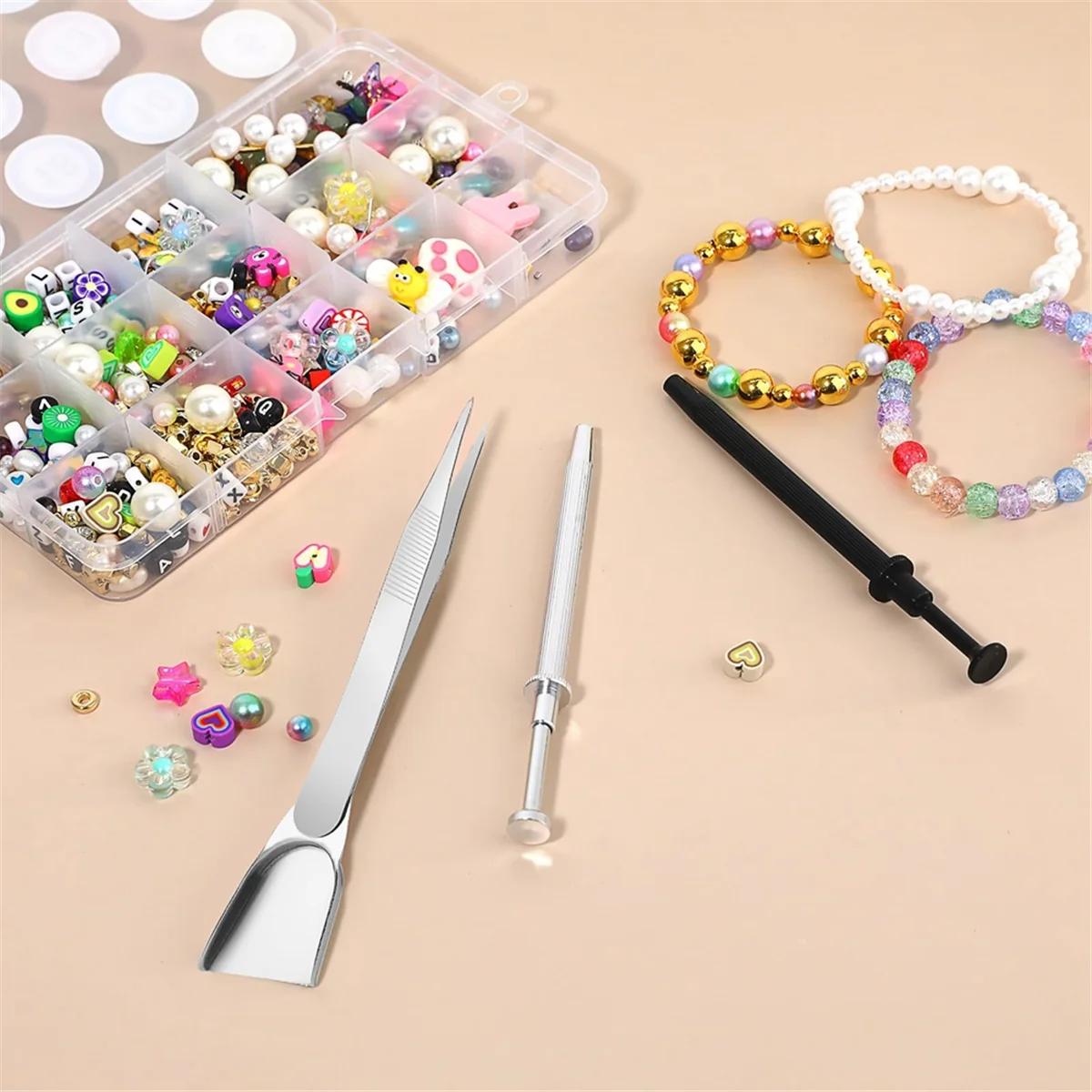 3Pcs Grabbers Tool Holder Set Jeweler'S Pick Up Sprinkle Pen Jewelry Tweezers 4 Claw Piercing Ball for Tiny Objects Chip