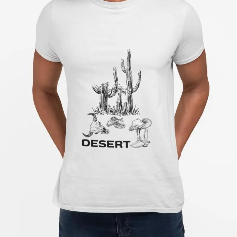 

Aesthetic Kawaii Clothes Men's Cropped Desert T shirt
